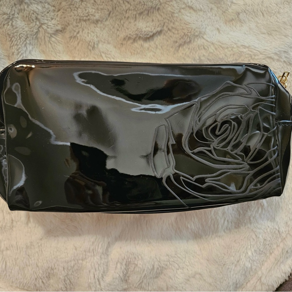 Elegant Black Cosmetic Bag (Lancome)